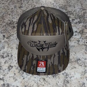 Camo Snapback Hat with Embroidered Design